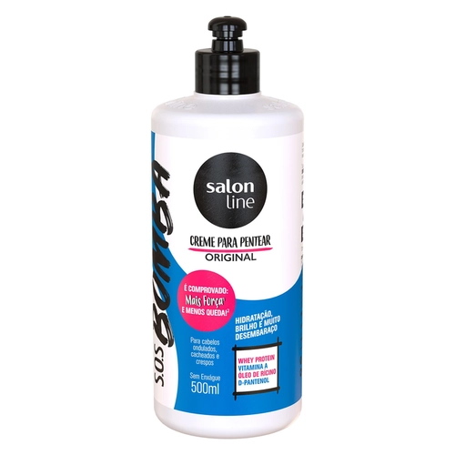 Creme Para Pentear S.O.S Bomba Original Salon Line 500Ml