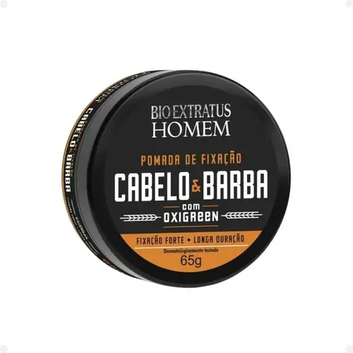 Pomada de Fixação Cabelo e Barba Homem Bio Extratus 65G