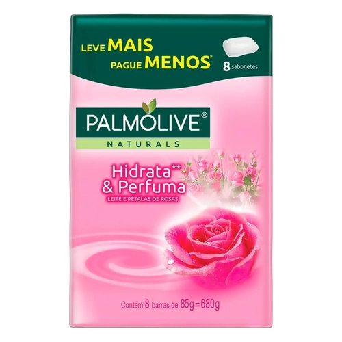 Kit Sabonete Em Barra Palmolive Nutrição Cremosa 85G 8 Unidades