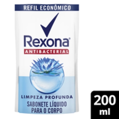 Sabonete Líquido Rexona Antibacterial Limpeza Profunda Refil 200ml