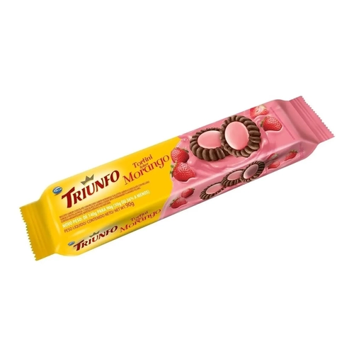 Biscoito Triunfo Tortini Morango 90G