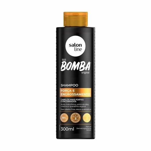 Shampoo S.O.S Bomba Forca E Engrossamento Salon Line 300Ml