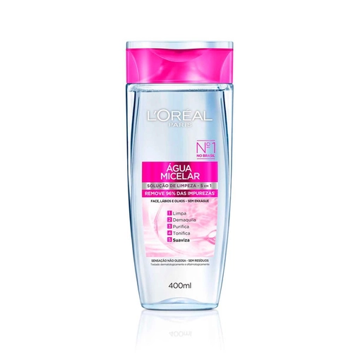 Água Micelar 5 em 1 Loréal Paris 400ml