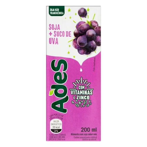 Suco Ades Uva 200Ml