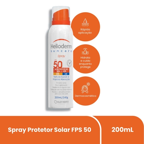 Protetor Solar Helioderm Fps50 Aerosol 200ml