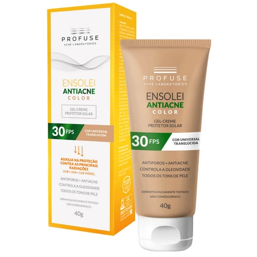 Protetor Solar Profuse Ensolei Fps30 Antiacne Color 40G