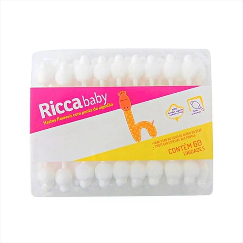 Hastes Flexíveis de Segurança Ricca Baby 60 Unidades
