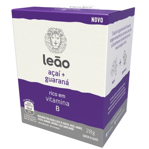 Cha Matte Leão Vitami Acai E Guara 20G C/10Un