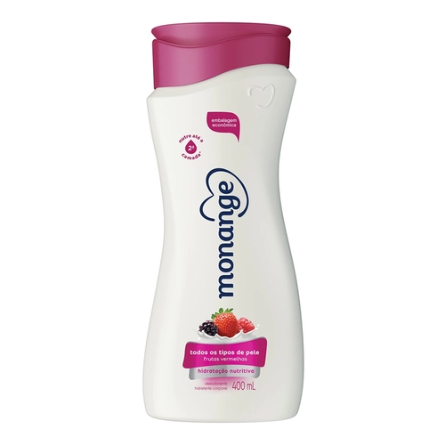 Loção Hidratante Corporal Monange Hidratação Essencial Frutas Vermelhas 400ml