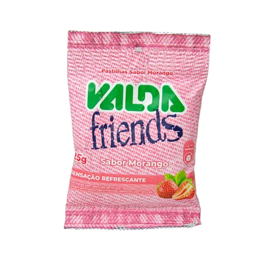 Pastilhas Valda Friends Morango Sachê 25G