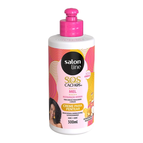 Creme Para Pentear S.O.S Cachos 300Ml Mel Intensos