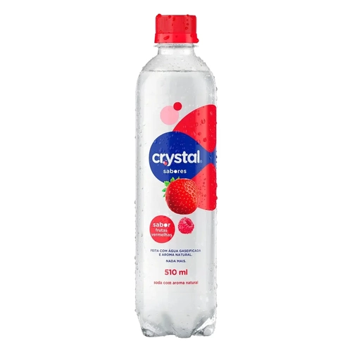 Água Saborizada Crystal Frutas Vermelhas 510Ml