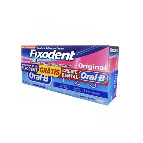 Fixodent Kit Orig+Creme Dent Oral 68G