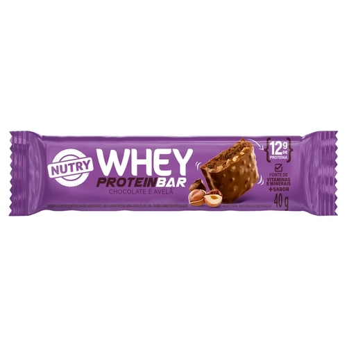 Barra De Proteína Nutry Whey Chocolate Avela 40G