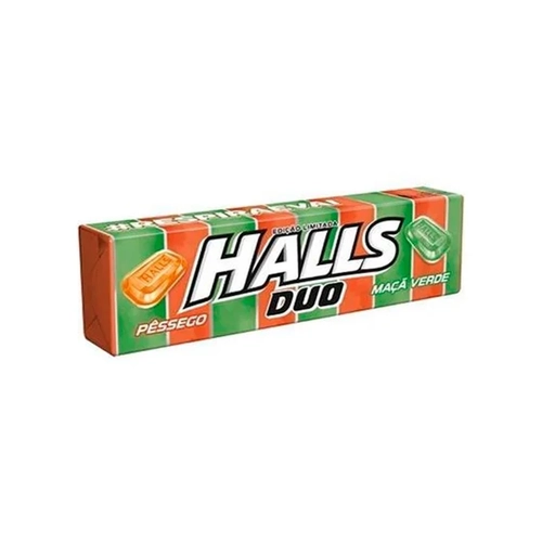 Drops Halls Maça Verde E Pessego