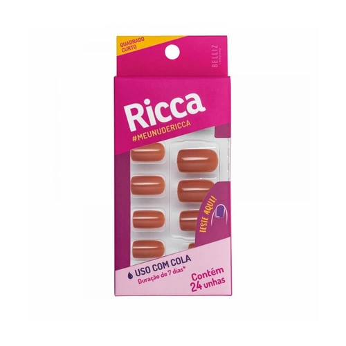 Unhas Postiças Ricca Nude Ref 1958
