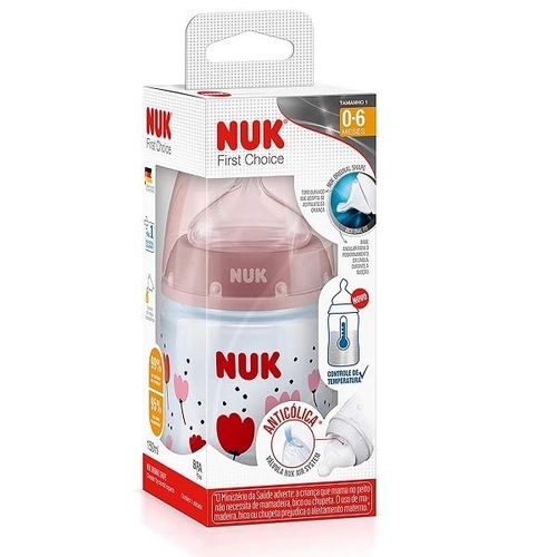Mamadeira Fc Temp Control Nuk 7069 F1 Girl 150Ml
