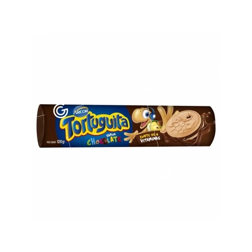 Biscoito Recheado Tortuguita Chocolate 120G