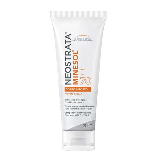 Protetor Solar Neostrata Minesol Corpo E Rosto Fps70 200ml