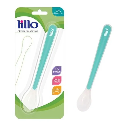 Colher de Silicone Lillo Azul