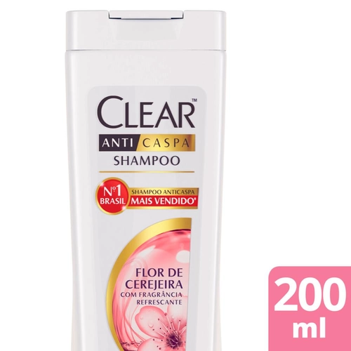 Shampoo Clear Anticaspa Flor de Cerejeira 200ml