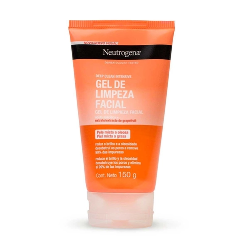Gel de Limpeza Facial Neutrogena Deep Clean Grapefruit 150G