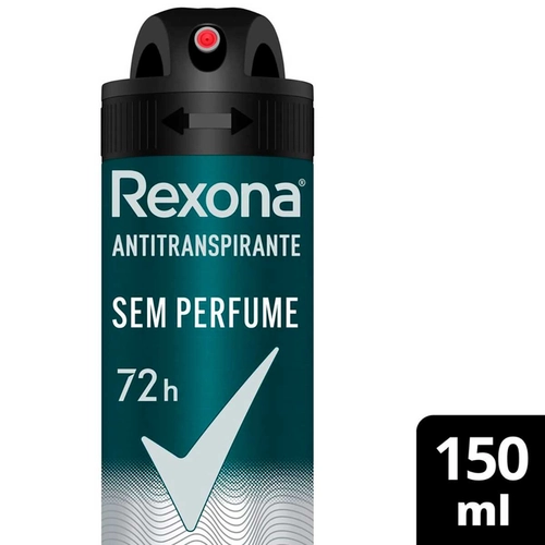 Desodorante Aerosol Rexona Masculino Sem Perfume 150ml
