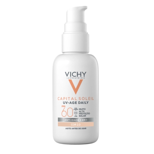 Protetor Solar Vichy Capital Soleil 3 Em 1 Cor 2 Fps60 40G