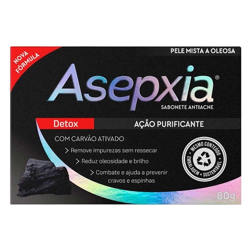 Sabonete Carvão Detox Asepxia 80G