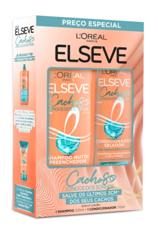 Kit Elseve Cachos Longos dos Sonhos Shampoo 375ml + Condicionador 170ml
