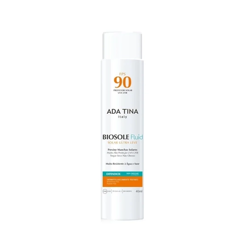 Protetor Solar Facial Ada Tina Biosole Fluid Fps90 40ml
