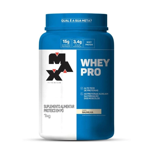 Whey Protein Pro 1Kg Baunilha Max Titanium