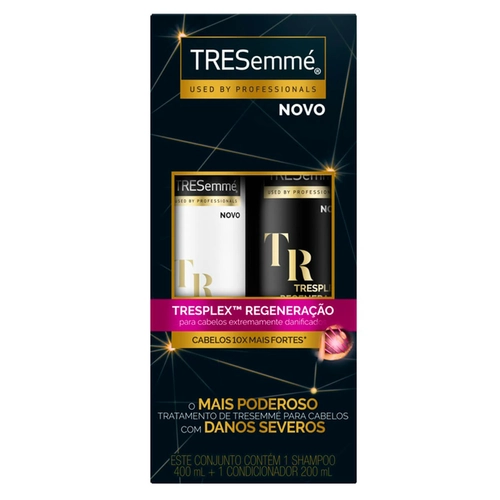 Kit Shampoo Tresemme Tresplex Regeneração 350Ml+Condicionador 175Ml