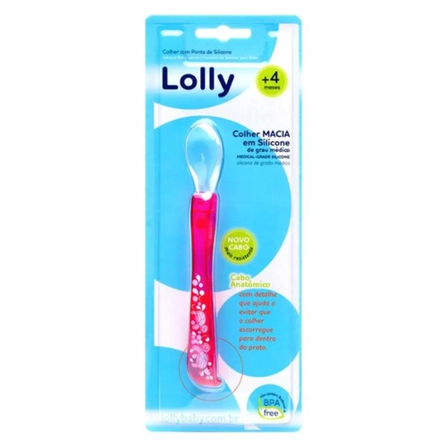 Colher De Silicone Lolly 7115 Azul