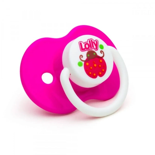 Chupeta Lolly Zoo 4812 F2 Redondo Rosa