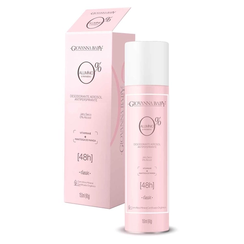 Desodorante Aerosol Giovanna Baby Classic % Aluminio 150Ml