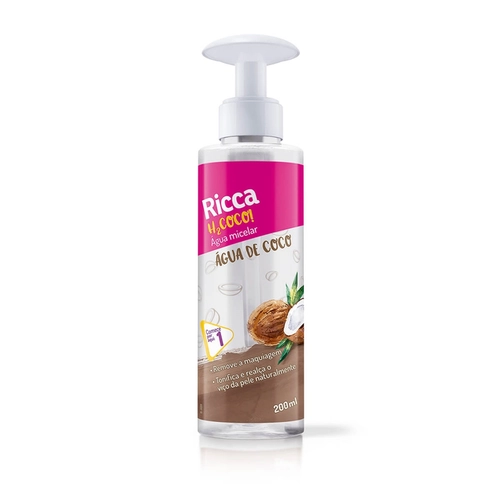 Água Micelar Facial Ricca 200ml
