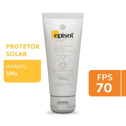 Protetor Solar Infantil Episol Fps70 100G