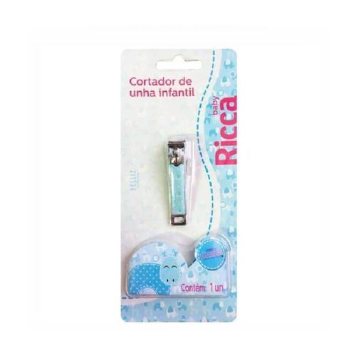 Cortador de Unha Infantil Ricca Ref 1087 Azul