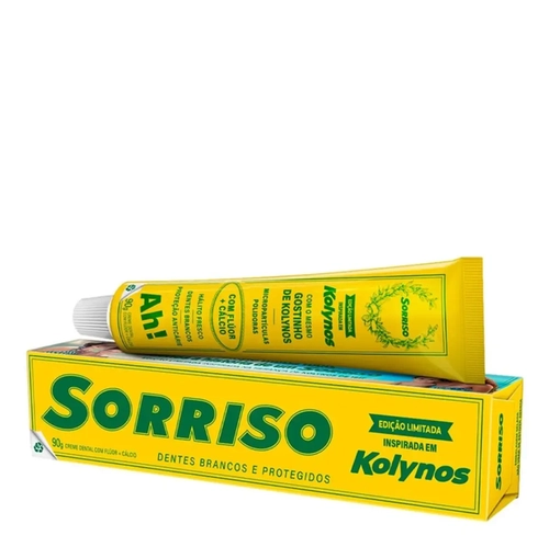 Creme Dental Sorriso Dentes Brancos Kolynos 90G