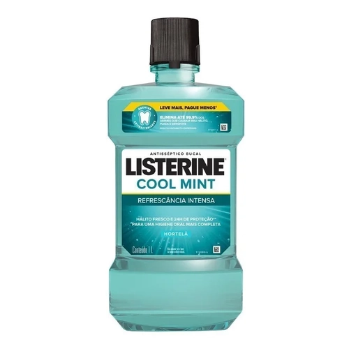Enxaguante Antisséptico Bucal Listerine Cool Mint 1Lt