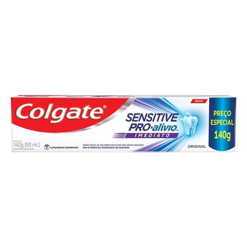 Creme Dental Colgate Sensitive Pró Alívio Imediato 140G