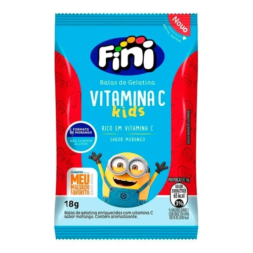 Fini Natural Sweets Minions Morango 18G