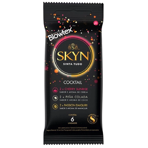 Preservativo Skyn Blowtex  Cocktail 6 Unidades