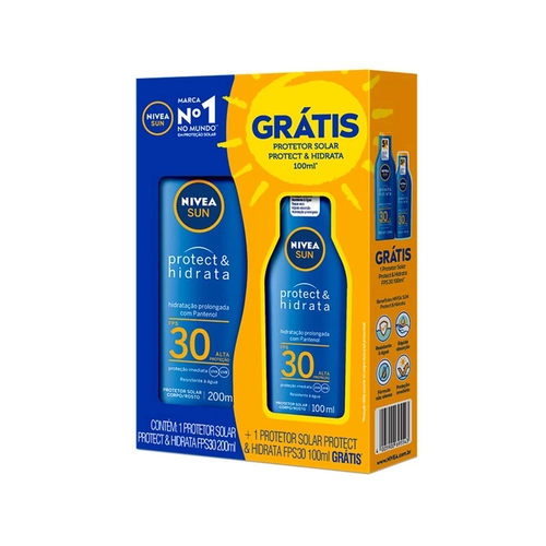 Kit Protetor Solar Nivea Sun Protect & Hidrata Fps30 200ml + 100ml