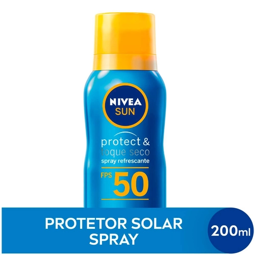 Protetor Solar Nivea Sun Protect&Toque Seco Fps50 Aerosol 200Ml