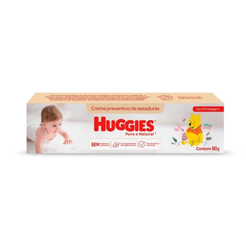 Creme Preventivo de Assaduras Huggies Puro e Natural 80G