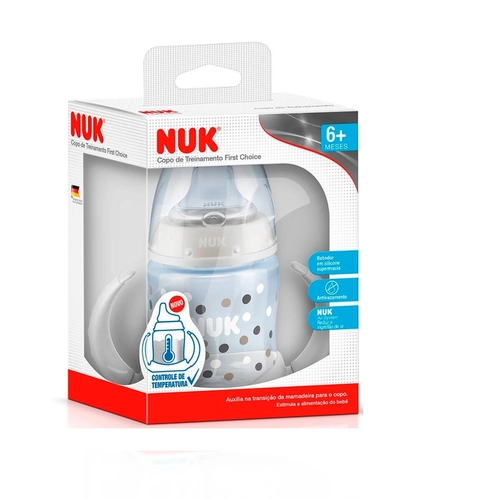 Copo Treinamento Controle De Temperatura Nuk 7641 F1 Neutro 150Ml