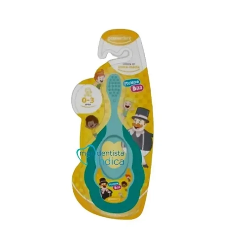 Escova Dental Powerdent Infantil Mordedor Mundo Bita