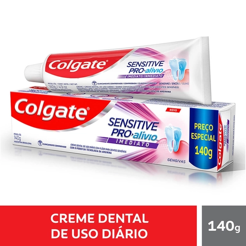 Creme Dental Colgate Sensitive Pró Alívio Imediato Gengivas 140G